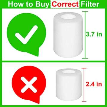 RONGJU Replacement Part Aaccessory Set for Shark IQ R101AE (RV1001AE),IQ R101 (RV1001) Robot Vacuum,...