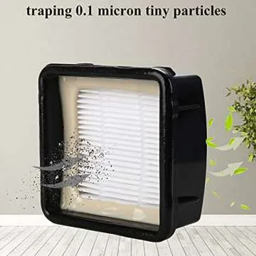 RONGJU Replacement Part Aaccessory Set for Shark IQ R101AE (RV1001AE),IQ R101 (RV1001) Robot Vacuum, 4-Pack Filter, 6 Side Brushes, 2 Filter & 4 Base Pre-Motor Foam & Felt Filters Kit