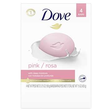 Dove Beauty Bar Gentle Skin Cleanser for Soft Skin Care - 4 Bars