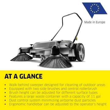Kärcher Pro Walk Behind Outdoor Push Sweeper KM 70/20 C 2SB for Fast Cleaning