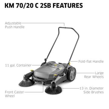 Kärcher Push Sweeper KM 70/20 - Effortless Outdoor Cleaning