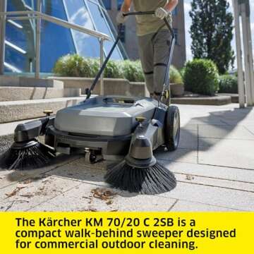 Kärcher Push Sweeper KM 70/20 - Effortless Outdoor Cleaning