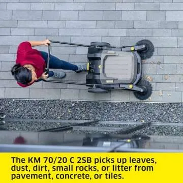 Kärcher Push Sweeper KM 70/20 - Effortless Outdoor Cleaning