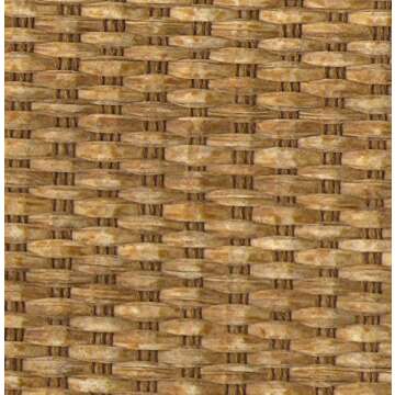 Green Mountain Vista Textured Wicker Color Woven Cordless Spring Roller Shade - Size 34" Wide x 72" Long, Cordless Blind & Shade for Home Windows and Doors, Light Filtering, Total Privacy Blind/Shade