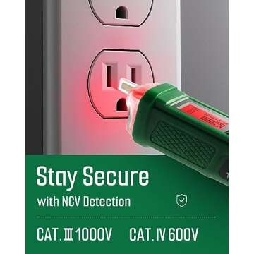 TESMEN Voltage Tester TN-213: Non-Contact Detecting Made Easy!
