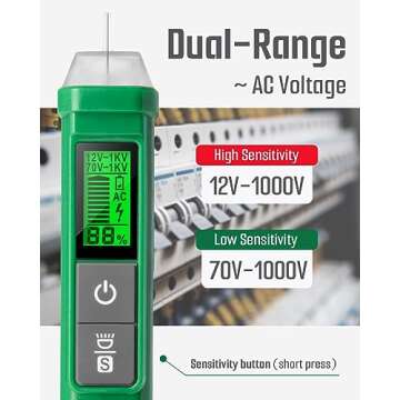 TESMEN TN-213 Non-Contact Voltage Tester for Safe Testing