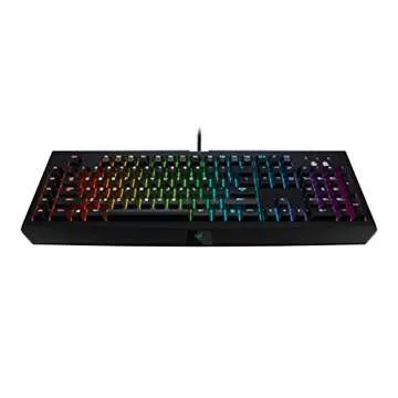 Razer BlackWidow Chroma: Clicky RGB Mechanical Gaming Keyboard - 5 Macro Keys Green Mechanical Switches (Tactile and Clicky)