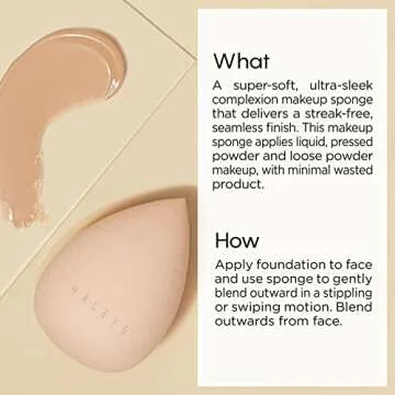 HALEYS Vegan Complexion Sponge for Flawless Makeup