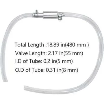 Universal Brake Bleeder Hose with One Way Check Valve