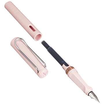 LAMY L36RS-EF Fountain Pen, EF, Extra Fine Point, Safari Pastel, Powder Rose, Multi-Use Type, Limited Edition Genuine Import [Parallel Import]