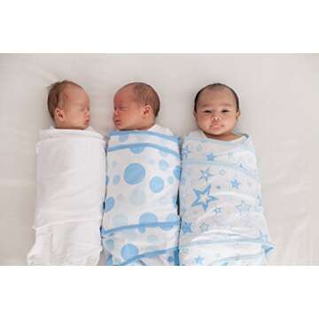 Miracle Blanket Swaddle Wrap - Boy, Girl, or Neutral Receiving Baby Blanket - Soft, Wearable Sleep S...