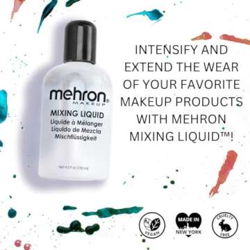Mehron Makeup Mixing Liquid | Water Resistant For All Day Wear | Multi-Use Makeup Transformer | Eyel...