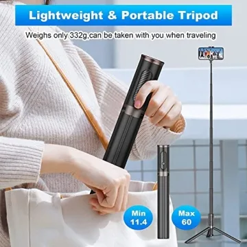 60-Inch Lightweight Selfie Stick Tripod by TONEOF