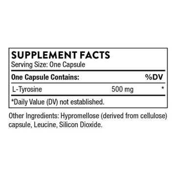 Thorne L-Tyrosine Supplement for Energy Support