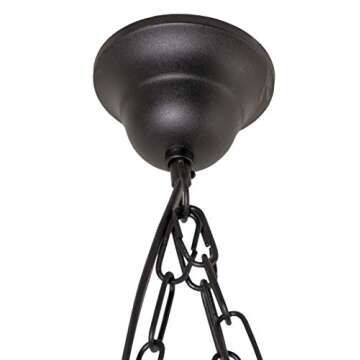 AIVENGO Wood Wheel Chandelier - Rustic Farmhouse Decor