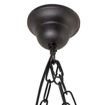 AIVENGO Wood Wheel Chandelier - Rustic Farmhouse Decor