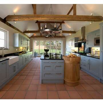 AIVENGO Wood Wheel Chandelier - Rustic Farmhouse Decor