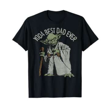 Star Wars Yoda Best Dad Ever Graphic T-Shirt for Every Fan