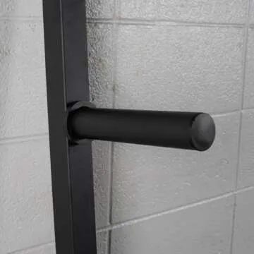 Titan Fitness Weight Plate Wall Mounted Storage Rack, Angled 4-Peg Design, Olympic Sized Weight Plate Organizer, Rated 800 LB, Anchored Wall Mounted Storage