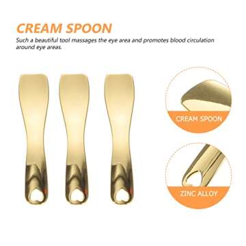 3pcs Makeup Alloy Face Spoon Set for Beauty Care