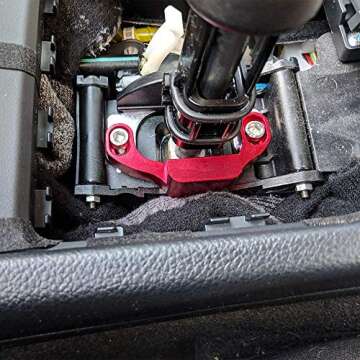 imUfer New Manual Shifter Stop-Red Anodized for Subaru 2015 WRX/10-14 Legacy/Outback/14+ Forester