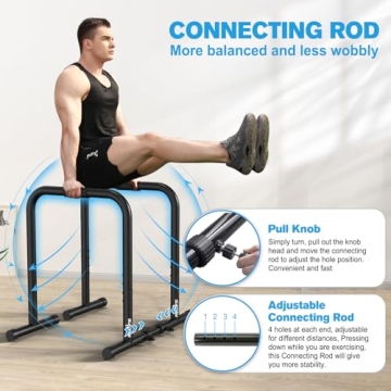 RELIFE Dip Station Heavy Duty Workout Equipment for Home