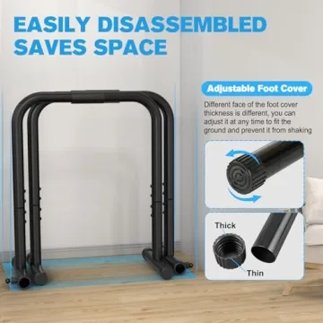 RELIFE Dip Station Heavy Duty Workout Equipment for Home