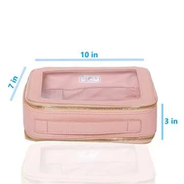 ZOOX Clear Jetset Case - Chic Jumbo Makeup Bag