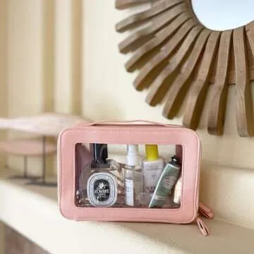 ZOOX Clear Jetset Case - Chic Jumbo Makeup Bag