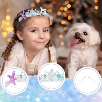Shihanee Mermaid Crown Set - Enchanting Hair Accessories