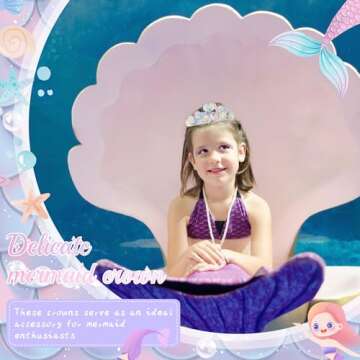 Shihanee Mermaid Crown Set - Enchanting Hair Accessories