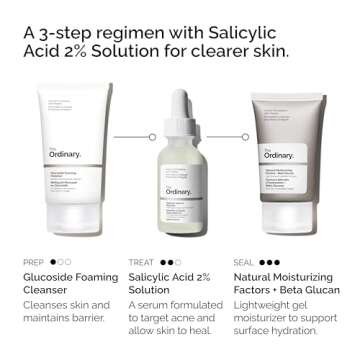 The Ordinary The Acne Set, 3-Step Skin Regimen with Salicylic Acid 2% Solution for Clearer Skin