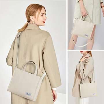 KALIDI Stylish Corduroy Tote Bag for Fashionable Women