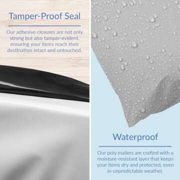 Reli. Poly Mailers 12x15.5 - 500 Durable Shipping Bags