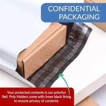 Reli. Poly Mailers 12x15.5 - 500 Durable Shipping Bags