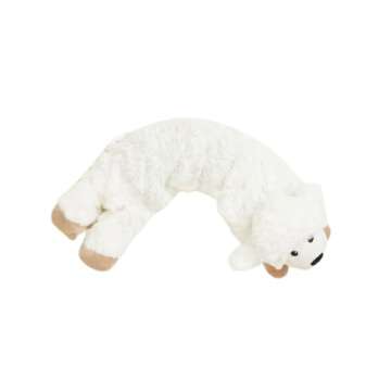 warmies Microwavable Neck & Shoulder Wrap - Heating & Cooling Plush Pad for Calming Relaxation - Weighted & Heated Neck Warmer with Scented Lavender - Microwave Heat Pad for Aches & Pain - Sheep