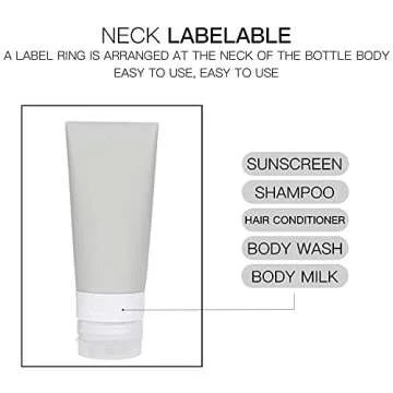 Portable Silicone Travel Bottles Set - Leakproof & Convenient