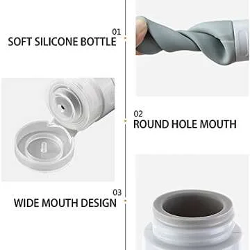 Portable Silicone Travel Bottles Set - Leakproof & Convenient