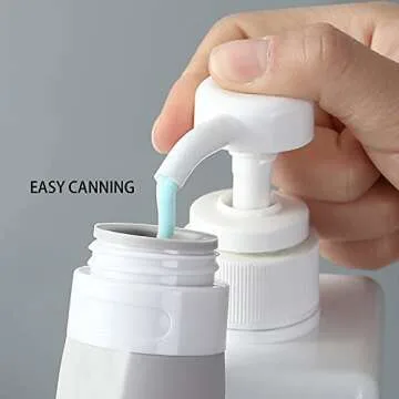 Portable Silicone Travel Bottles Set - Leakproof & Convenient