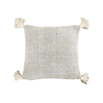 Elegant Bloomingville Beige Pillow with Charming Tassels