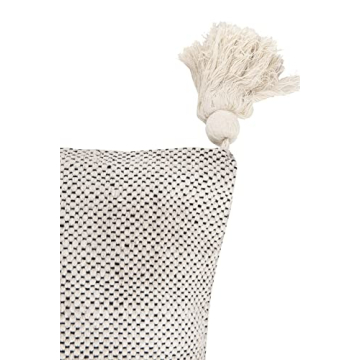 Elegant Bloomingville Beige Pillow with Charming Tassels