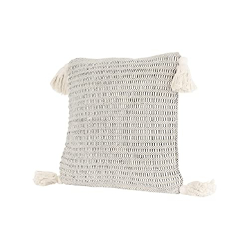 Elegant Bloomingville Beige Pillow with Charming Tassels