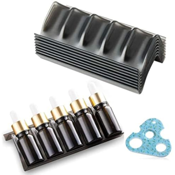 Vankcp 8 Pcs Essential Oils Storage Shelf with Key Tool - Stylish & Efficient Organizer