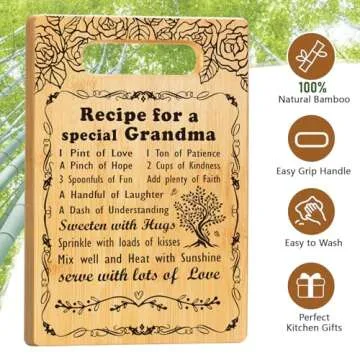 Grandma Gifts from Grandkids, Grandma Birthday Gifts Cutting Board Set Gift, Best Grandma Ever Gifts Great Grandma Christmas Gifts for Nana Gigi Mimi, Mothers Day Gifts Thank You Gifts for Grandma