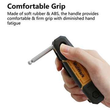 MULWARK Ball End Hex Wrench Set | 17pcs Metric & SAE