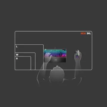 SteelSeries QcK Gaming Mouse Pad for Gaming and Work