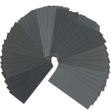 90 Pcs 400 to 3000 Grit Wet Dry Sandpaper Assortment 9x3.6 Inch for Automotive Sanding - Furniture F...