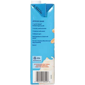 Soy Dream Enriched Original Organic Soymilk, 32 Oz (Pack of 6)