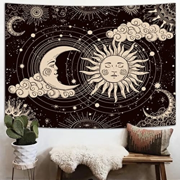 Mystic Sun and Moon Tapestry - Aesthetic Bedroom Decor