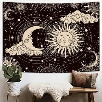 Mystic Sun and Moon Tapestry - Aesthetic Bedroom Decor